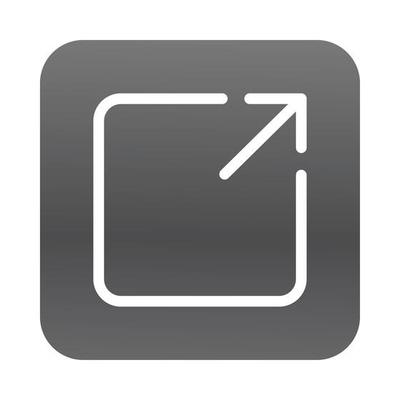 square with arrow interface block gradient style icon