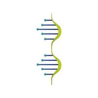 Icono aislado de la estructura de la molécula de ADN vector