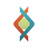 dna molecule structure isolated icon vector