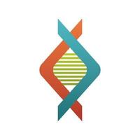 dna molecule structure isolated icon vector