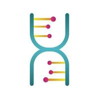 dna molecule structure isolated icon vector