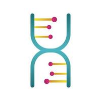 dna molecule structure isolated icon vector