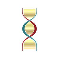 dna molecule structure isolated icon vector