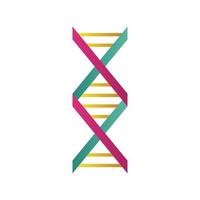 dna molecule structure isolated icon vector