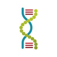 dna molecule structure isolated icon vector