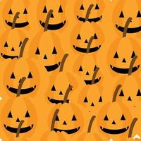 Cute pumpkin seamless pattern vector