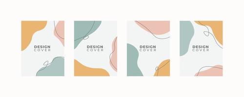 conjunto de plantillas de diseño de portada universal creativas abstractas. vector