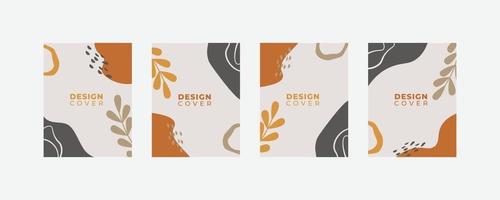 Set of abstract creative universal cover design templates. vector