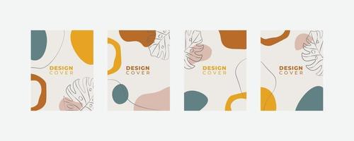 Set of abstract creative universal cover design templates. vector