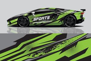 Car wrap graphic racing abstract background for wrap and vinyl sticker vector