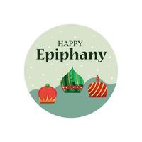 Vector illustration of a Background for Happy Epiphany.