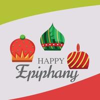 Vector illustration of a Background for Happy Epiphany.