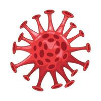 coronavirus particle isolated icon vector