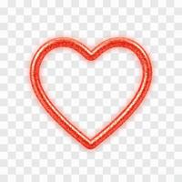 Abstract 3D realistic red heart with glitter texture vector
