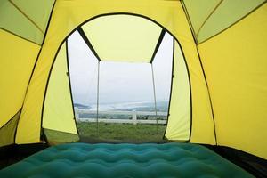 Ocean view from a tent photo