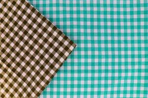 Brown and green cloth photo