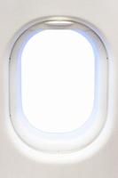 Airplane window from inside