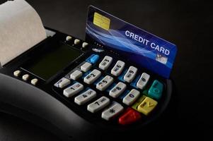 máquina de tarjeta de crédito foto