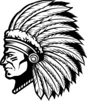 Apache Native American Illustration vector