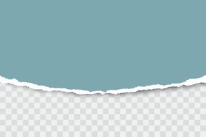 Fondo de papel rasgado azul con espacio para el texto. vector