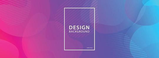 Fluid shape banner design background. Liquid geometric gradient template. vector