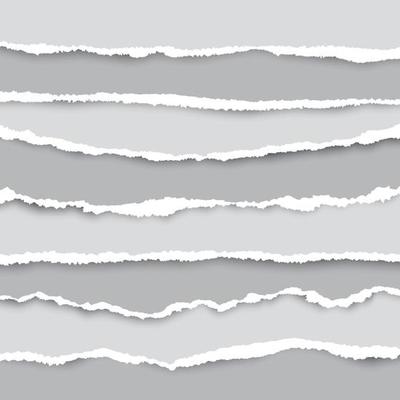 A set of torn pieces of paper in many size. Used as a background and adding text for all design.