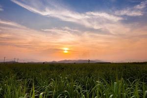 Colorful sky at sunset photo