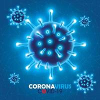 Coronavirus campaign background vector