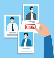 businesspeople losing their jobs vector