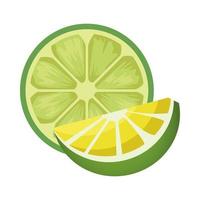 fresh lemon citrus icon vector