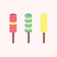 Vector set of ice-creams