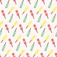 Vector seamless pattern from ice-creams