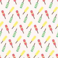 Vector seamless pattern from ice-creams