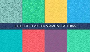 Computer Processor Chip Seamless Pattern vector