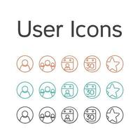 vector iconos de usuario