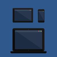 Adaptive Design Web Template vector