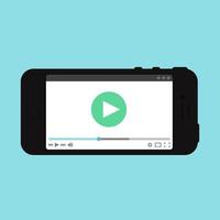 Web Template of Smartphone Video Form vector