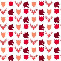 Wildlife seamless pattern vector