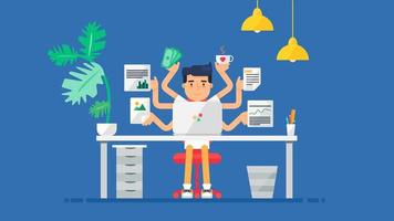 Creative Tech Workspace vector