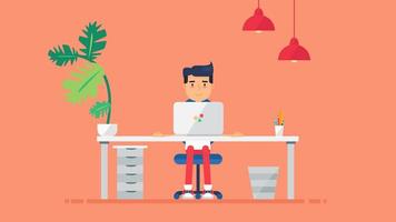 Creative Tech Workspace vector