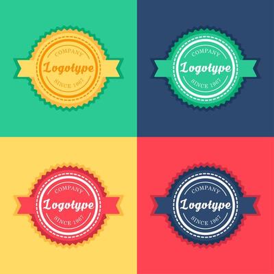 Vintage badge and label template