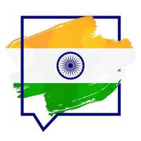 Happy Independence day India Greeting Template vector