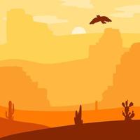 Wild West Landscape vector