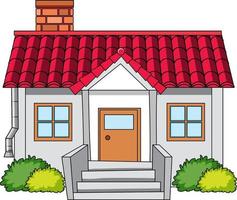 House in cartoon style isolated vector