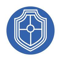shield security block style icon vector