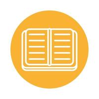 text book block style icon vector