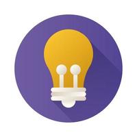 lightbulb block style icon vector