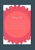 Mandala oriental template card vector