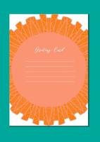 Mandala oriental template card vector