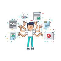 Web and UI UX Designer vector